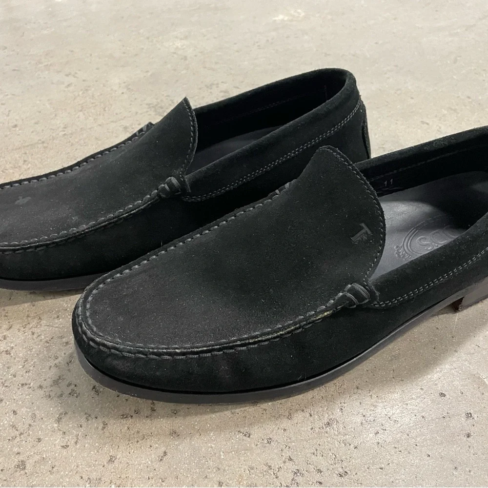 Tods Mens Suede Loafers - Picture 10 of 11